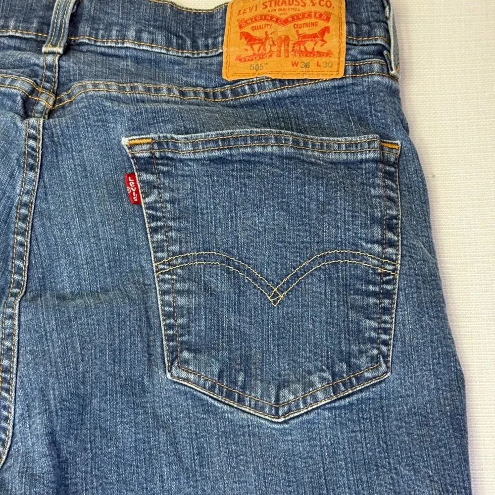 Levi Strauss Co 505 Mens W36 L30 Blue Denim Jeans Classic Fit‎ Straight Leg